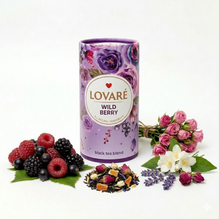 תה עלים שחור פרמיום Lovare wild berry