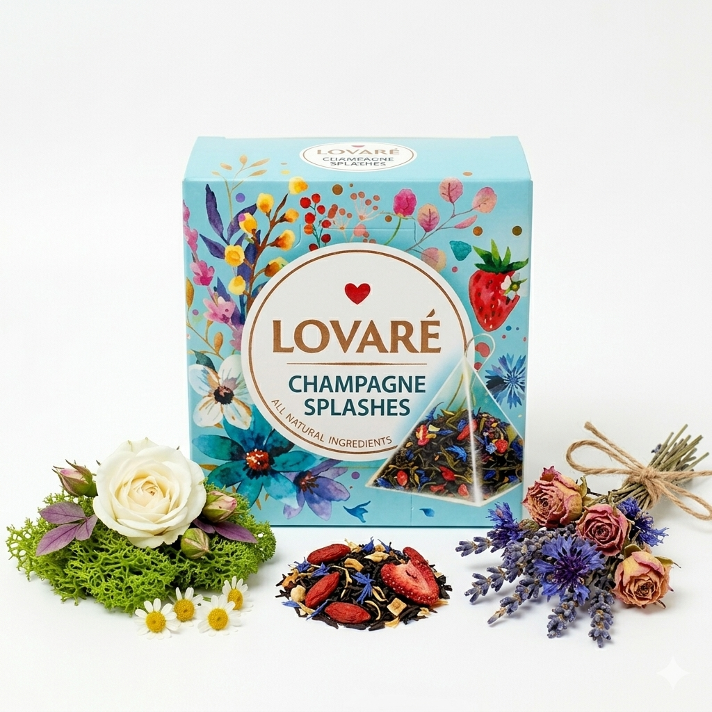 תה פרמיום Champagne Splashes LOVARE