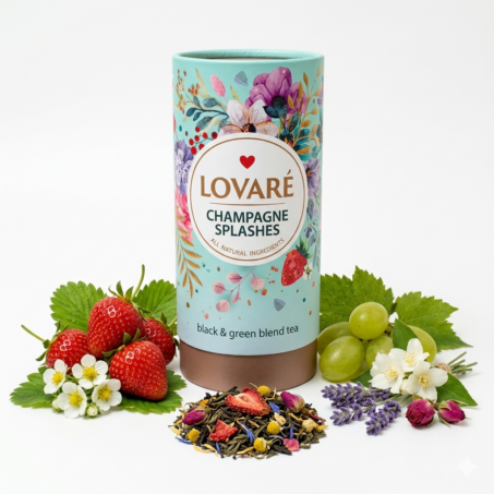 תה עלים פרמיום Lovare champagne splashes