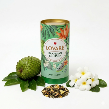 תה עלים פרמיום ירוק Lovare bahamian soursop